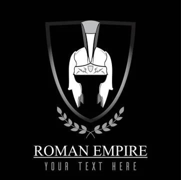 Elegant Centurion helmet. Stock Illustration