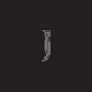 Elegant character from a fontset made by dashed lines, vector illustration Illustrazione stock
