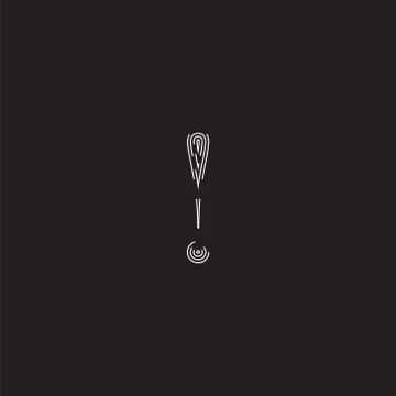Elegant character from a fontset made by dashed lines, vector illustration Stock Illustration