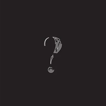 Elegant character from a fontset made by dashed lines, vector illustration Stock Illustration
