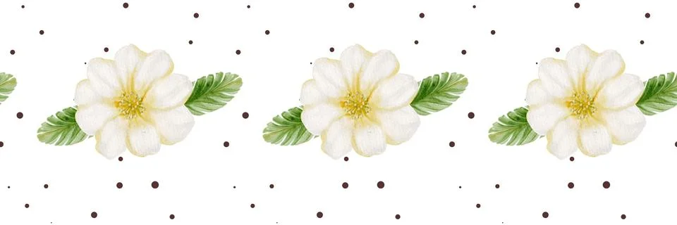 Elegant cherry blossom pattern for textile and wrapping design with seamles.. Stock Illustration
