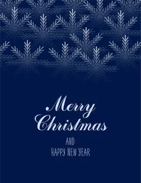 Elegant christmas background with snowflakes. vector illustration Stock Illustration