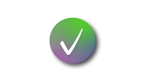Elegant Circle Fill Check Mark Animation... | Stock Video | Pond5
