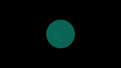 Elegant circle ring Burst with glowing details. Transparent background in 4K. Stock Footage 310711491