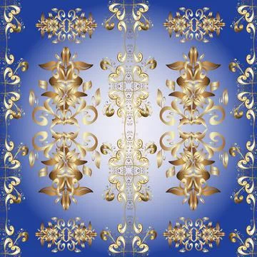 Elegant classic pattern. Seamless abstract background with repeating elements. B Illustrazione stock