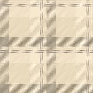 Elegant, classic plaid pattern in neutral beige and brown tones. Seamless des Stock Illustration