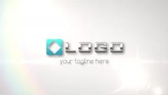 Elegant Clean 3D Logo and Text with Shadow Light Revealing Animation Intro Stock After Effects