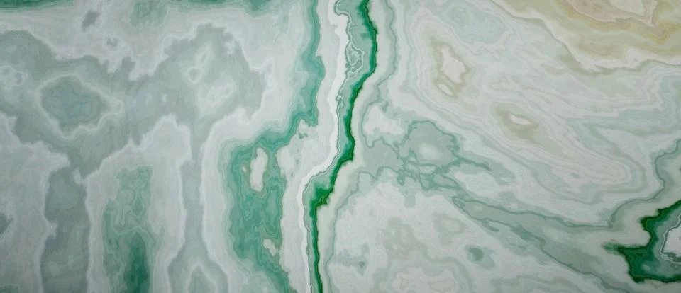 Elegant Close Up Unique Pattern Marble Veins Green Colors Texture Background Stock Illustration