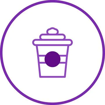 Elegant Coffee Cup Vector Icon: Minimalist Design for Beverage and Cafe Con.. 스톡 일러스트