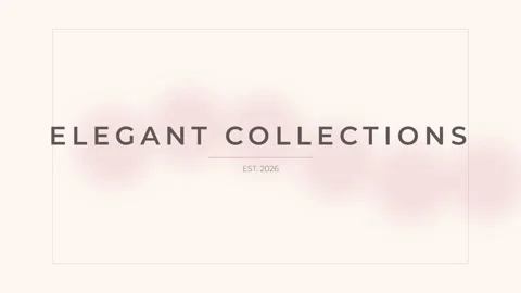 Elegant collection showcase template with modern minimalist typography on w.. Stock Footage 336879851