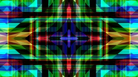 Elegant Color Complex Abstract Geometric Pattern Seamless Loop Stock Footage 158464492