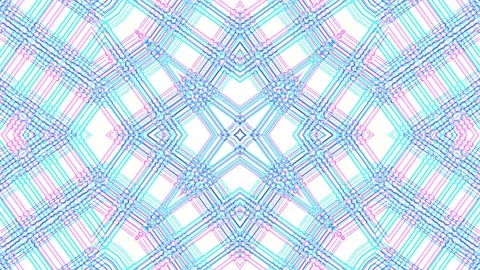 Elegant Color Complex Abstract Geometric Pattern Seamless Loop Stock Footage 158467261