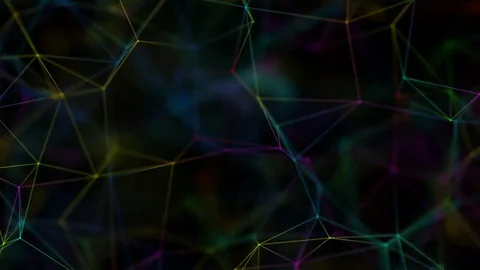 Elegant composition of colored rotating elements Stock Footage