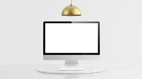 Elegant computer mock up Stock Illustration