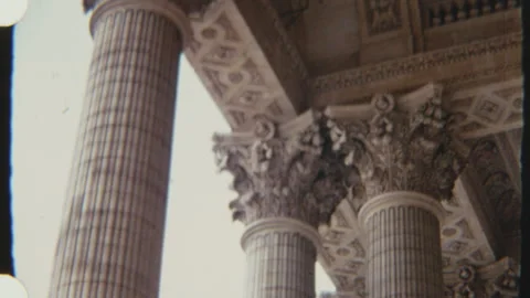 Elegant Corinthian Columns In Classical Design Stock Footage 319979228