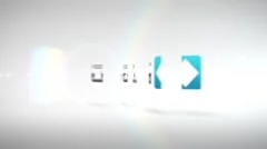 Elegant Corporate Business Rotating Logo Pieces Light Build Animation Stinger Stock After Effects