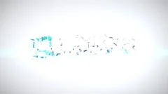 Elegant Corporate Logo 3D Shatter Implosion Intro Stock After Effects