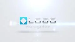 Elegant Corporate Logo Clean Stylish Light 3D Elements Logo Reveal Formation HD Stock After Effects
