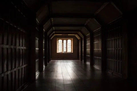 Elegant corridor Stock Photos