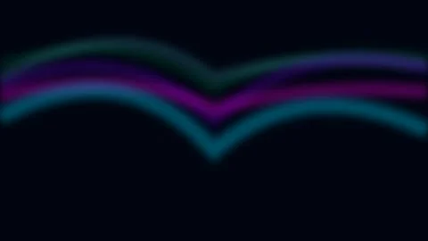 Elegant Cosmic Ripple: Fluid Gradient Light Curves for Futuristic Backgrounds Stock Footage 343659537