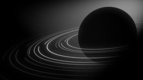 Elegant Cosmic Rotation. Left Space for Branding Vídeos de archivo 310550387