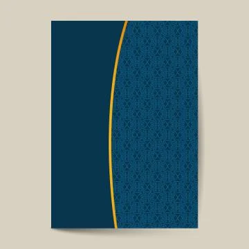Elegant cover page with pattern Background for Banner, Cover, Invitation temp Stock Illustration