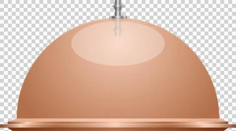 An elegant covered serving platter, ready to reveal a delectable meal, plat.. Ilustración de archivo