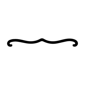 Elegant curled end divider vector illustration with ornamental flourish sty.. Stock Illustration