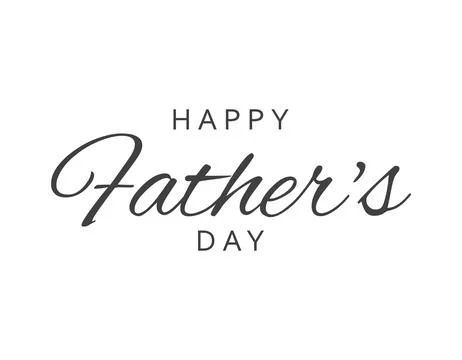 Elegant Cursive Father's Day Stock Illustration