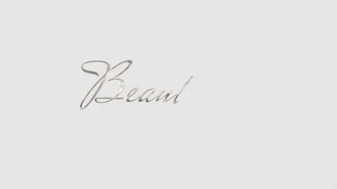 Elegant cursive script animation writing the word beautiful Vídeo Stock 339060039