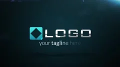 Elegant Dark Corporate Business Logo Reveal Bounce Fall Animation HD Intro Stock After Effects