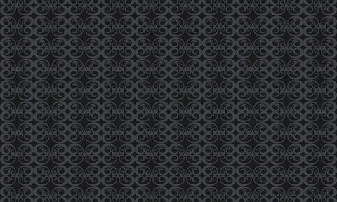 Elegant Dark Grey Seamless Pattern Featuring Stylized Abstract Swirls for S.. Stock Illustration