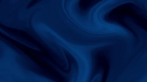 Elegant Dark Navy Blue Abstract Background with Smooth Flowing Liquid Waves. Видео 340075512