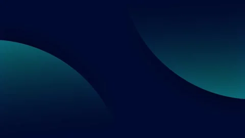 Elegant Dark Navy Blue Abstract Background with Smooth Teal Curved Gradients. Stock Footage 345716404