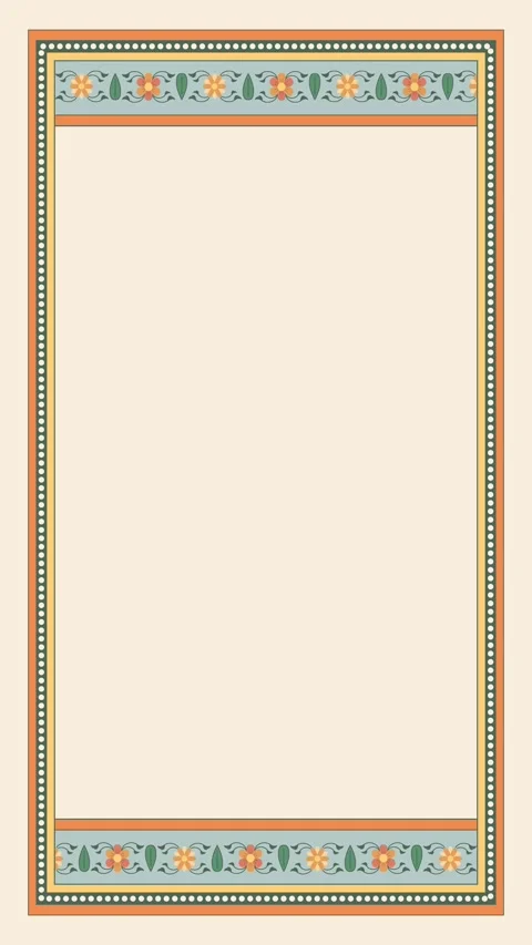 Elegant Decorative Border Design for Invitations and Certificates Stock Footage 320376208