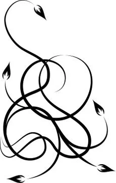 Elegant decorative corner Stock Illustration