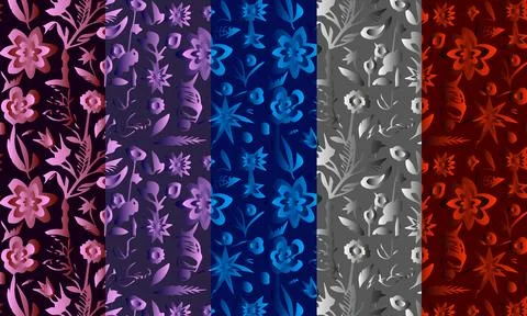 Elegant decorative floral pattern vector design. Stock Illustration