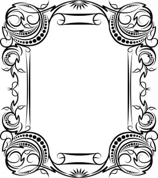 Elegant decorative frame. Stock Illustration