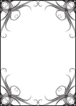 Elegant decorative frame. Stock Illustration