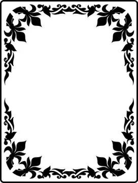Elegant decorative frame. Ilustración de archivo