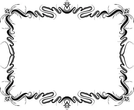 Elegant decorative frame. Stock Illustration