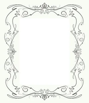 Elegant decorative frame. 스톡 일러스트