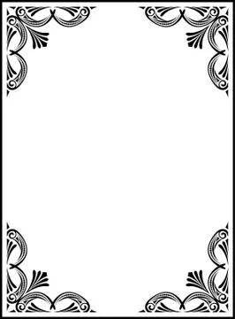 Elegant decorative frame. 스톡 일러스트