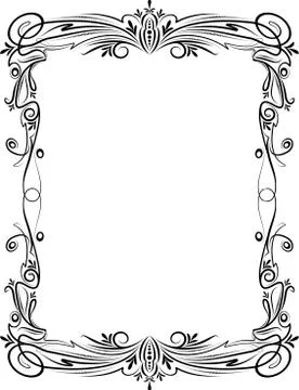 Elegant decorative frame. 스톡 일러스트
