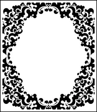 Elegant decorative frame. Stock Illustration