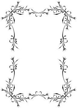 Elegant decorative frame. Stock Illustration