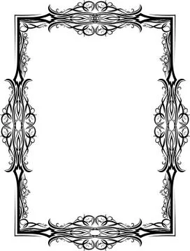 Elegant decorative frame. Stock Illustration