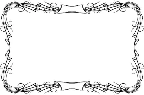 Elegant decorative frame. Stock Illustration