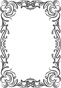 Elegant decorative frame. Stock Illustration