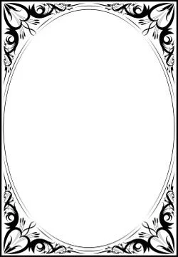Elegant decorative frame. Stock Illustration